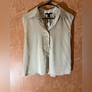 Banana Republic Cream Button-Up Blouse